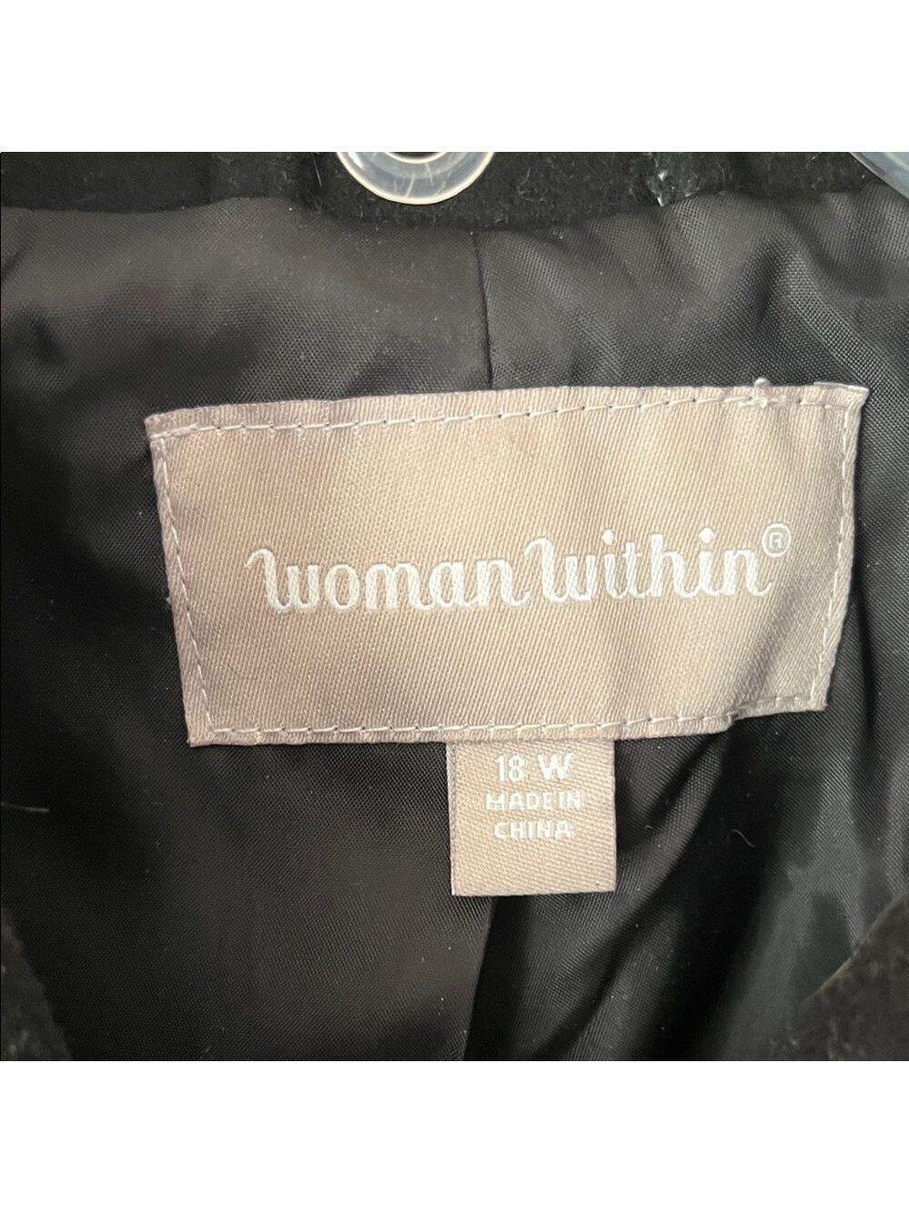 Black Pea Coat Women's Long Coat Cottagecore granny - Picture 3 of 6
